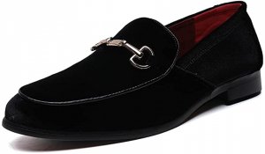 Men's Luxury Velvet Penny Loafer Shoes